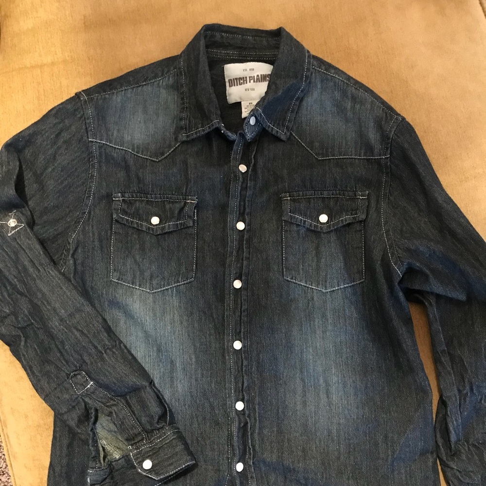 🔴 3 for $30! Ditch Plains pearl snap western